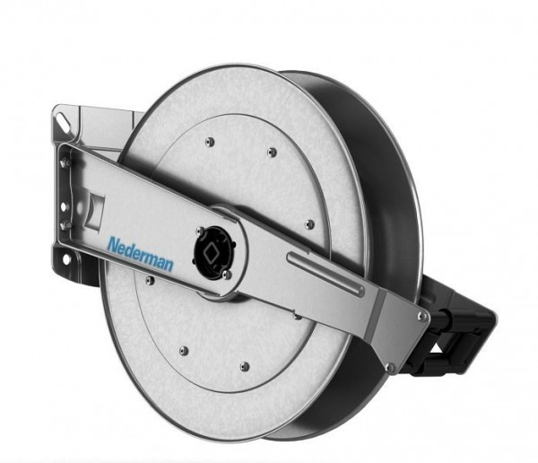 Nederman Serie 889 Automatischer Schlauchaufroller VA, ohne Schlauch, VA 800889.V2o, 49812989
