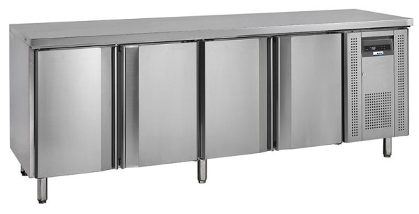 NordCap COOL-LINE Kühltisch KTM 4 - 4T GN 1/1, mit 4 Türen, Korpushöhe: 700 mm, Tiefe: 700 mm, 435106300