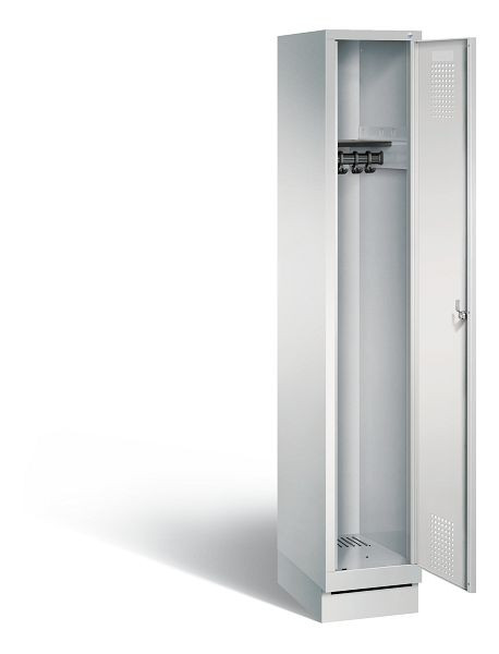 C+P Garderobenschrank Evolo, H1800xB320xT500mm, Farbe: Lichtgrau, 48020-10 S10001
