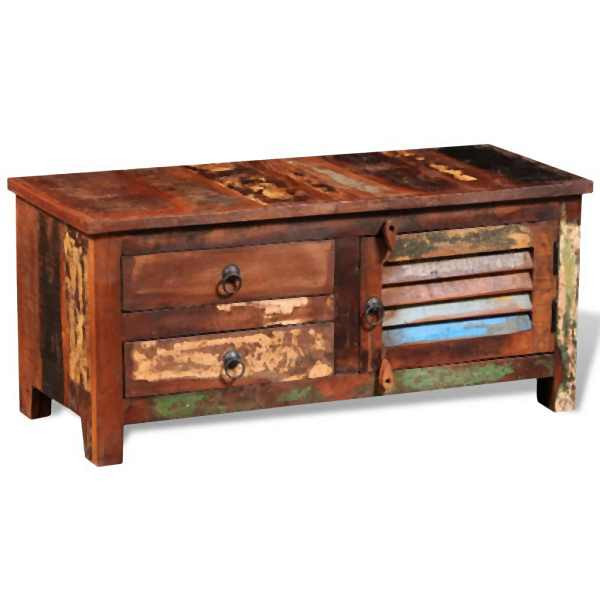 vidaXL TV-Schrank Altholz Massiv, Material: Massivholz, 241629