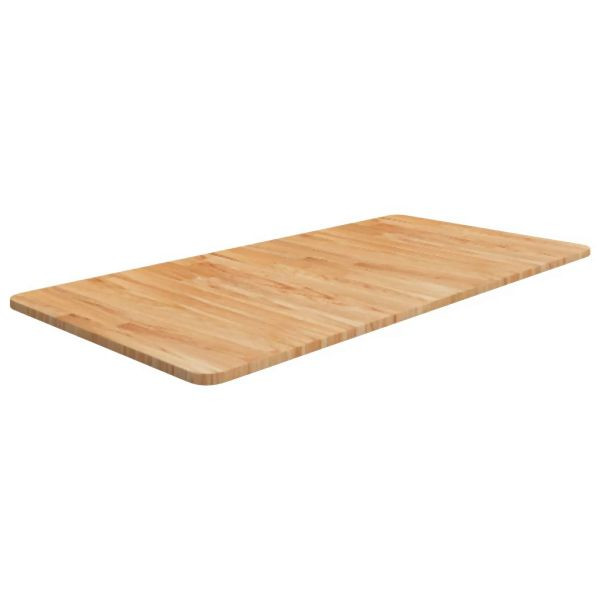 vidaXL Waschtischplatte Hellbraun 100x50x1,5 cm Massivholz Behandelt, 343011