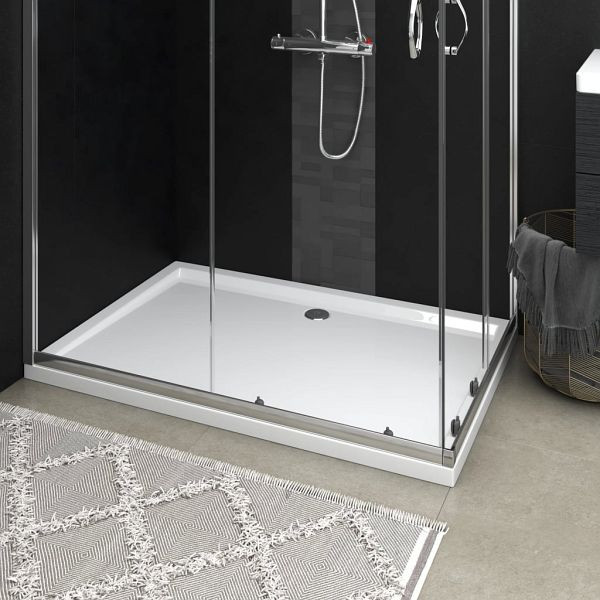vidaXL Duschtasse ABS Rechteckig Weiß 80x120 cm, 148910