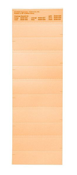 Eichner Beschriftungsschild für die Serie VISIMAP, Orange, VE: 250 Stück, 9036-00027