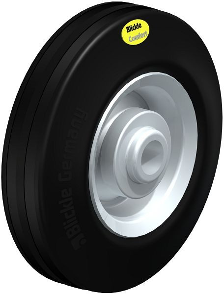 Blickle RD 125/15R Rad aus Zweikomponenten-Vollgummi, Schwarz, 2998
