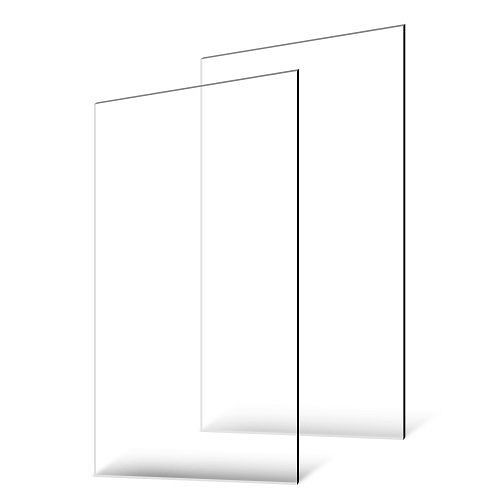 VEVOR Plexiglas-Acrylplatten, 2er-Set, 610x1219mm, 3mm, klar, für Bastelprojekte, Ersatzglas für Bilderrahmen, DIY-Display, YJBL2448INCH0QWWWV0