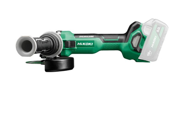 HiKOKI 18 V Akku Winkelschleifer (Brushless) Schiebe Schalter, ohne Akku, ohne Ladegerät, G1813DA (Basic) (Karton), G1813DAW4Z