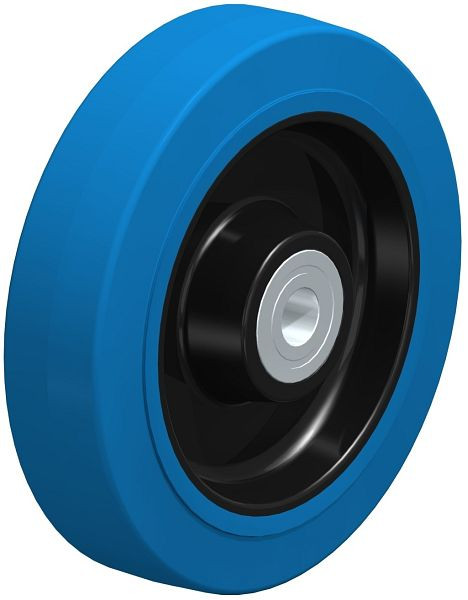 Blickle POEV 200/20K-SB Rad aus Elastik-Vollgummi, Blau, 591883