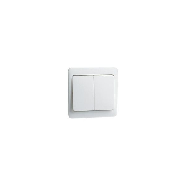 PEHA Wippe 2t Schalter STANDARD weiß glänzend für Bussystem-Tasterankopplung D80.645W, 120279