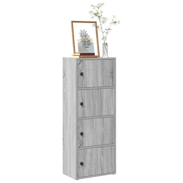 vidaXL Bücherregal Grau Sonoma 40x24x102 cm Holzwerkstoff, 860378