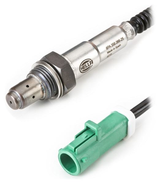 HELLA Lambdasonde, 4-polig, vor Katalysator, Kabel: 400mm, 6PA 358 066-251