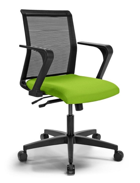 Deskin Bürostuhl SIGMA SMART ohne Armlehnen, Grün/Schwarz, 800 x 600 x 330 mm, 333334