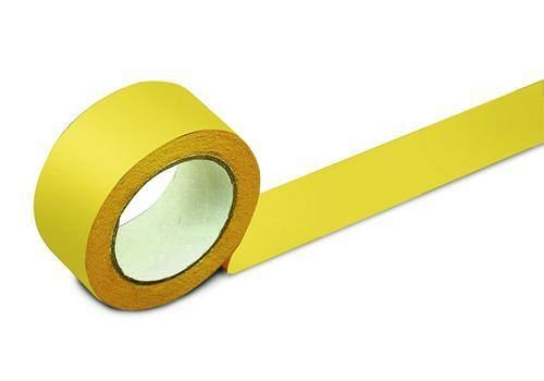 DENIOS Bodenmarkierband, 50 mm breit, gelb, VE: 2 Rollen, 137133