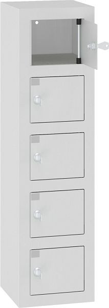 Eurobox Wertfachschrank / Schließfach, 1 Abteil, 5 Fächer, 0500-021105