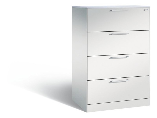 C+P Karteischrank Asisto, H1310xB800xT600mm, Farbe: Lichtgrau, Bügelgriff, 146223-422 S10097