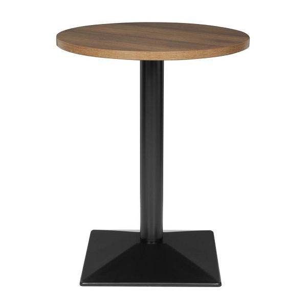 Bolero Kompletter Runder Tisch 600mm, schweres Tischgestell verhindert ein Umkippen des Tisches, CH993