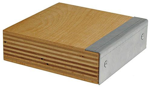 Bedrunka+Hirth Arbeitsplatte, Buche Multiplex mit Stahlkante, Maße in mm (BxTxH): 810 x 750 x 50, K03.81.50