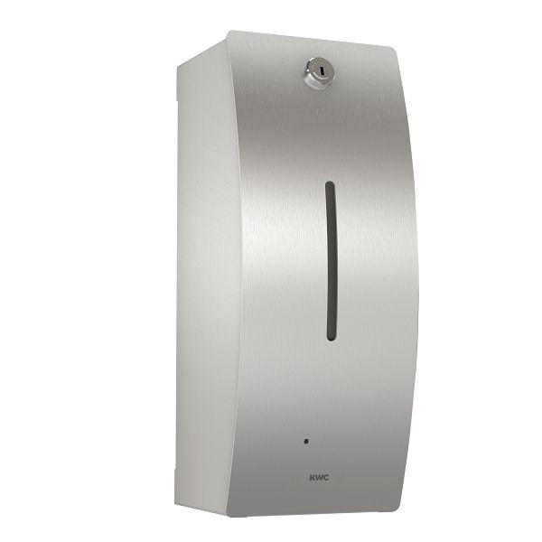 KWC Seifenspender, STRATOS, opto-elektronisch gesteuert, 120x303x126mm, gebogene Front, sechs 1,5 V Batterien Typ AA, 800 ml Nachfüllbehälter, 3600008887