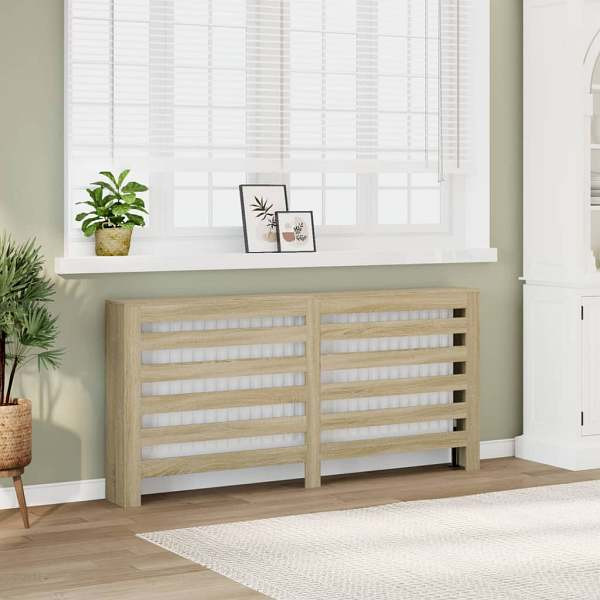vidaXL Heizkörperverkleidung Sonoma-Eiche 175x20x82 cm Holzwerkstoff, 852710