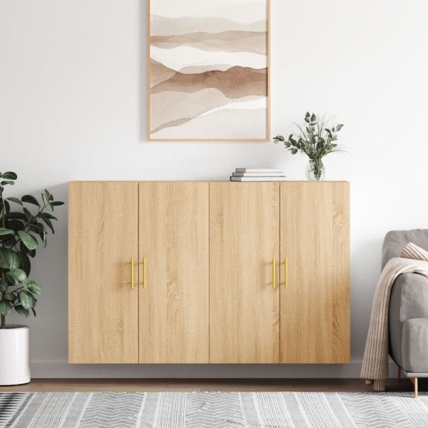 vidaXL Wandschränke, VE: 2 Stück, Sonoma-Eiche 69,5x34x90 cm, 3195614