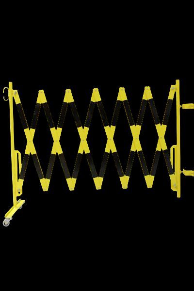 CRASH STOP Scherengitter gelb-schwarz 3,6m KIT-SG zur Montage an bestehendes Sicherheitsgeländer, KIT SG 70-30