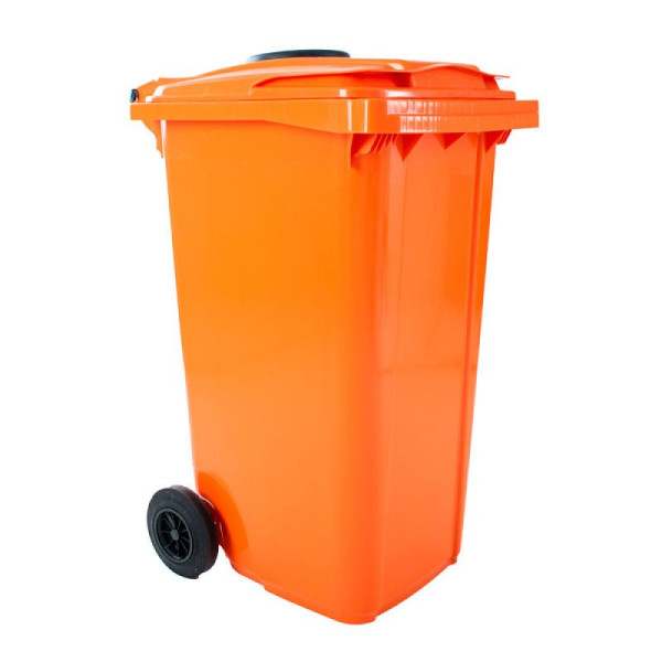 STEIN HGS Container mit Glasrosette, orange, 240 Liter, 83713.0003