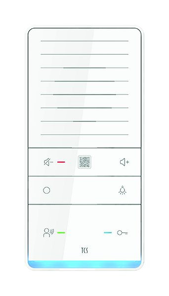 TCS Türkontrollsystem Audio Innenstation zum Freisprechen Serie TASTA PRO PLUS SDI weiss Aufputzmontage, ISW6031-0145