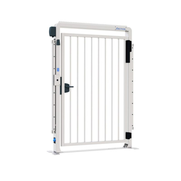 STEIN HGS Sicherheitstür V-Door-Compact-Fix-Basic, silber, 1290 mm, 80518.0001