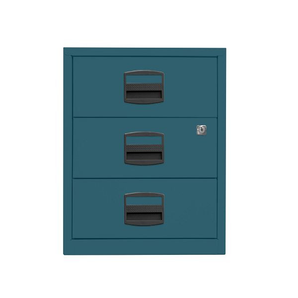 Bisley Home Rollcontainer PFA, 3 Universalschubladen, 653 ozeanblau, PFAM3S653