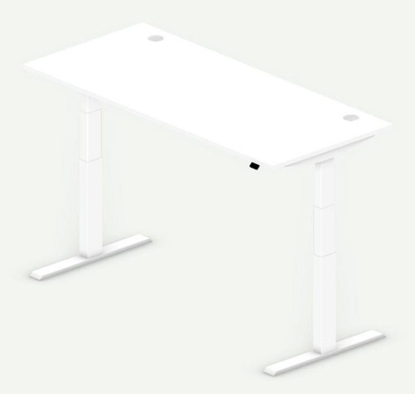 Deskin Sitz-/Stehtisch COMFORT MULTI M, Weiß, 2000 x 800 x 640-1300 mm, 331912