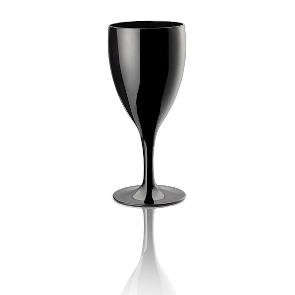 WAS Sektglas, 220 ml, Füllstrich 150 ml, schwarz, 918801022