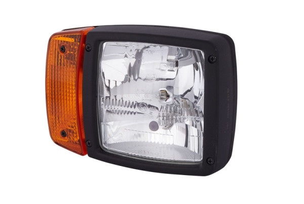 HELLA Hauptscheinwerfer, 12V, Anbau, E4 6495/E4 25728/ECE R113, Lichtscheibenfarbe: gelb, Stecker: AMP, rechts, 1SA 996 120-461