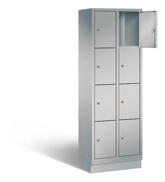 C+P Schließfachschrank Evolo, H1800xB610xT500mm, Farbe: Weißaluminium, 48020-204 S10008