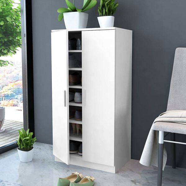 vidaXL Schuhschrank mit 7 Fächern Weiß, Top-Qualität, 243062