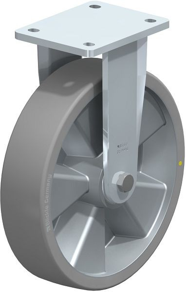 Blickle BO-ALTH 250K-AS Stahlgeschweißte Schwerlast-Bockrolle, Blickle Extrathane®, Grau, 852556