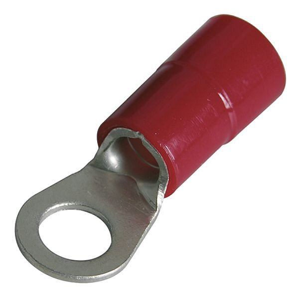 Haupa Quetschkabelschuhe Ring isoliert 10 mm² M5 VE: 100 Stück, 260902
