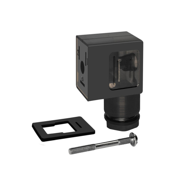 Metal Work Gerätestecker mit LED, 230 V, 22 mm, Bauform B, 117314