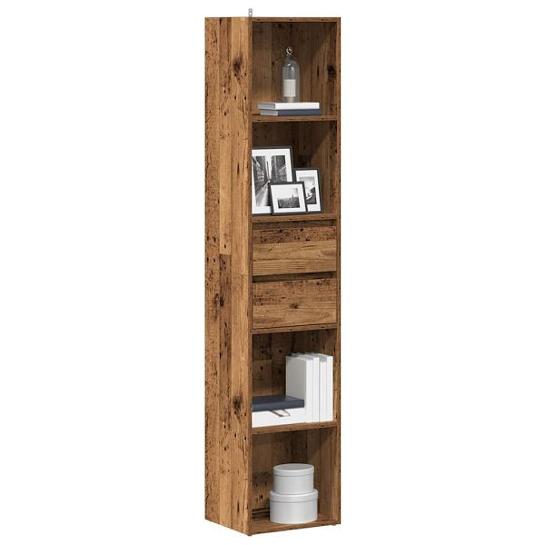 vidaXL Bücherregal Altholz-Optik 36x30x171 cm Holzwerkstoff, 856046