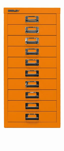 Bisley MultiDrawer, 29er Serie, DIN A4, 10 Schubladen, orange, L2910603