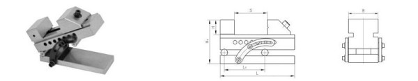 MACK Sinus-Schraubstock Standardausführung TMV-SA 73 mm, 14-TMV-SA73