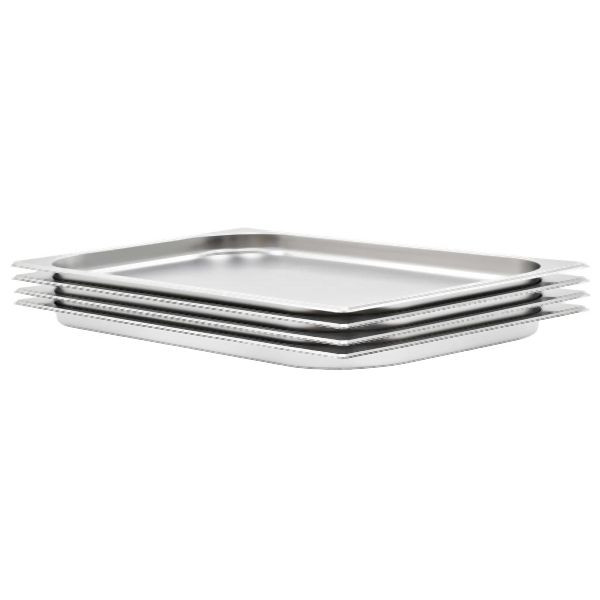vidaXL Gastronormbehälter 4 Stück GN 1/1 20 mm Edelstahl, 50878