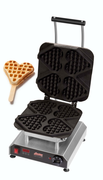 Neumärker Waffeleisen Thermocook® inkl. Waffel-Herz am Stiel Wechselplatten, 12-40801-44