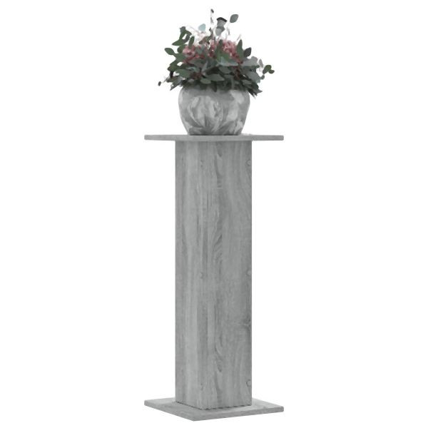 vidaXL Pflanzenständer 2 Stk. Grau Sonoma 30x30x80 cm Holzwerkstoff, 3307869