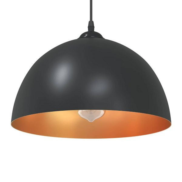 vidaXL Pendelleuchten 2 Stück Höhenverstellbar E27 Schwarz Ø30cm Metall, 4103451