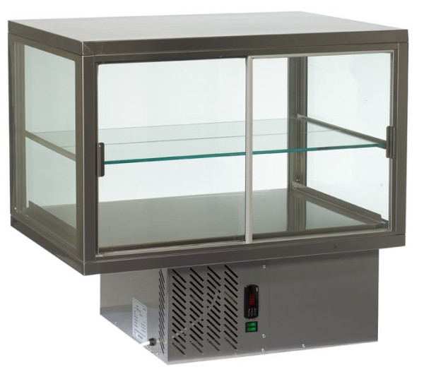 IDEAL AKE Aufsatzkühlvitrine AKV-U 85-KL R-290, für Take-Away Kühlprodukte und Getränkekühlung, steckerfertig, Umluftkühlung, 484358546