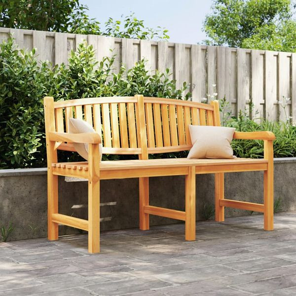 vidaXL Gartenbank 149,5x60x90 cm Massivholz Teak, 364409