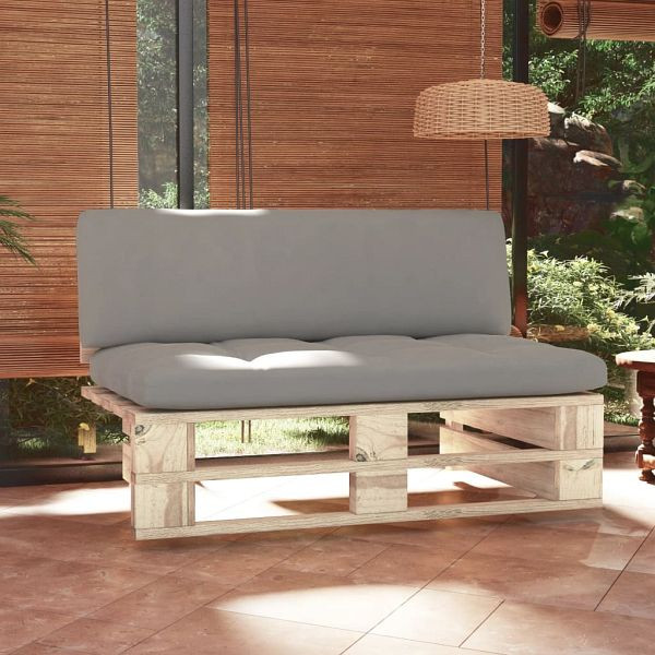 vidaXL Outdoor-Mittelsofa Paletten Imprägniertes Kiefernholz, 3066531
