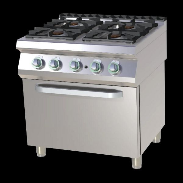 RM Thermik Serie 700, Gasherd mit Gas-Backofen, 800x730x900 mm, SPT-780/21G