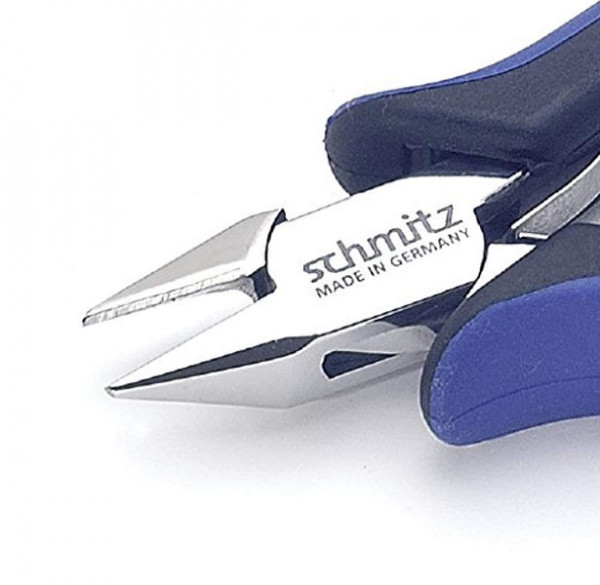 Schmitz Zangen Seitenschneider 140mm kräftiger, spitzer Kopf ohne Schneid-Wate - Bündiger Schnitt, 3323HS22