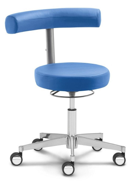 Deskin Drehstuhl MED ROUND, Blau, 610 x 610 x 710 mm, 346763