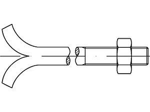 Steinschrauben DIN 529 Mu Stahl CM 16 x 220 galvanisch verzinkt VE=S (10 Stück)